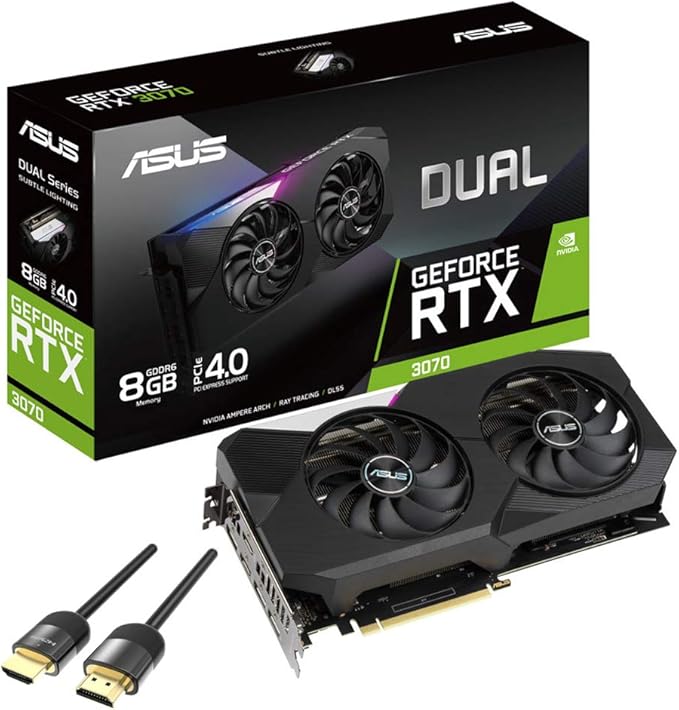 asus 华硕 dual geforce rtx 3070 oc版显卡,双 bios,pcie 4.