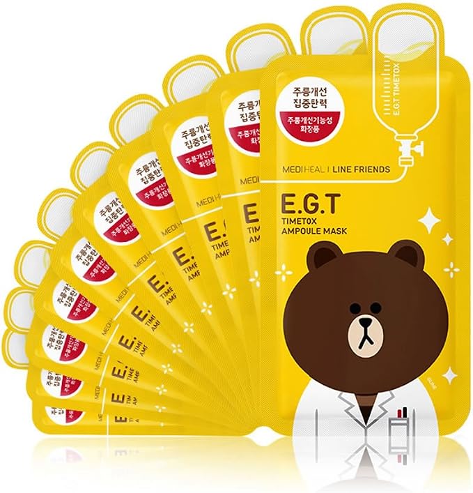 mediheal 美迪惠尔(可莱丝) e.g.t弹力修护动物面膜27ml*10(进)