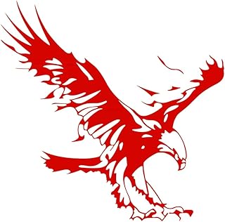 atmomo 鹰图案汽车罩贴纸自粘乙烯基图形贴花 19.69 英寸 x 19.