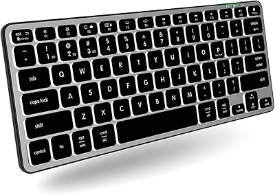 macally 多设备背光 mac 蓝牙键盘 - 非常适合节省空间 - 可充电小型