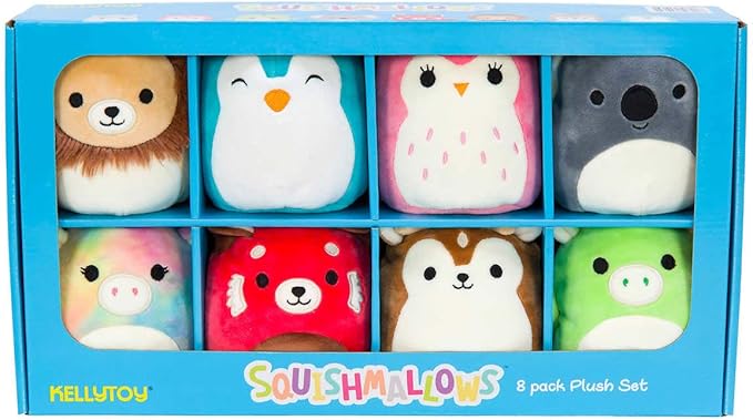 squishmallow 8 只装迷你毛绒玩具