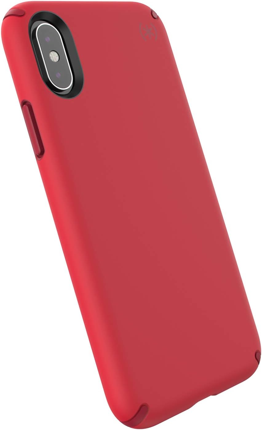 speck products presidio pro iphone xs/iphone x手机壳,深红色/朱红