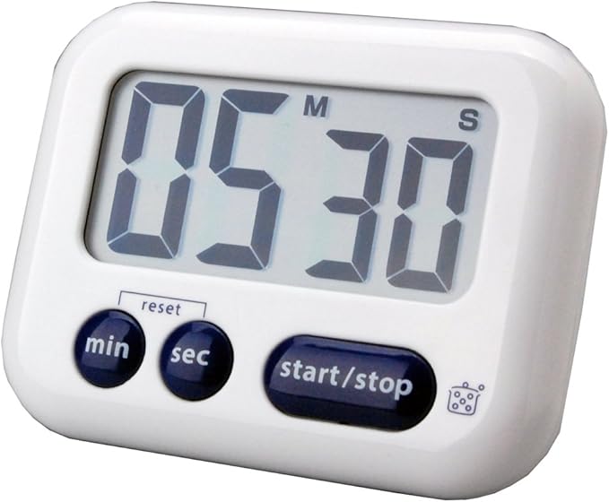 yoshikawa栗原harumi厨房计时器数字白色大屏幕数字计时器全宽9全长7