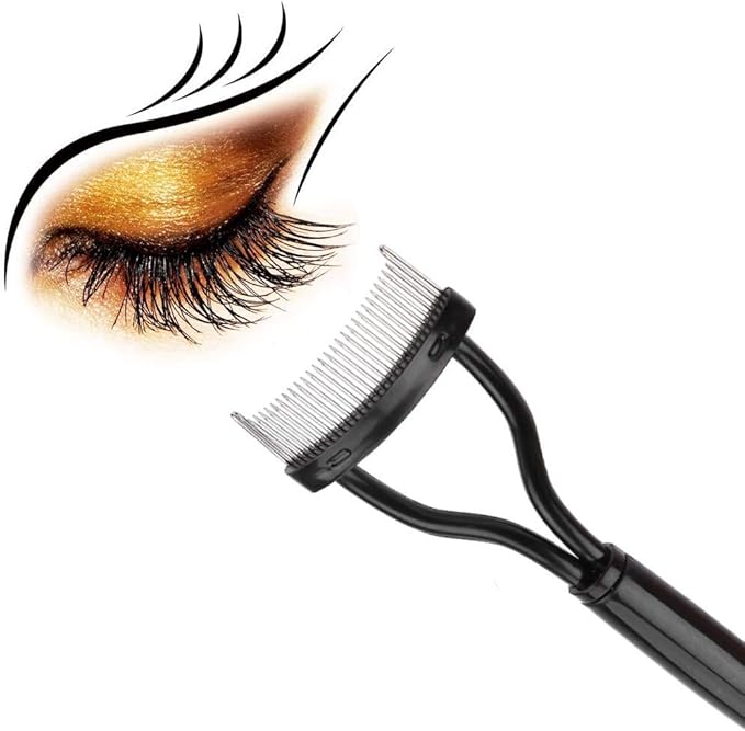 qkiss 金属睫毛梳子睫毛延长眉毛刷眉粉化妆刷工具