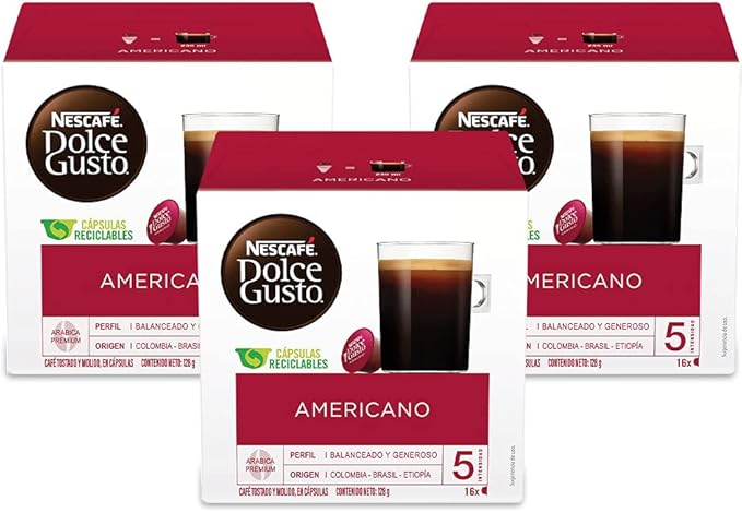 nescafé 雀巢咖啡 dolce gusto美式咖啡胶囊 48单份胶囊(48杯)48粒