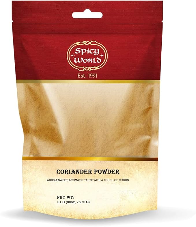 spicy world ground coriander powder bulk, 5-pounds 多种颜色