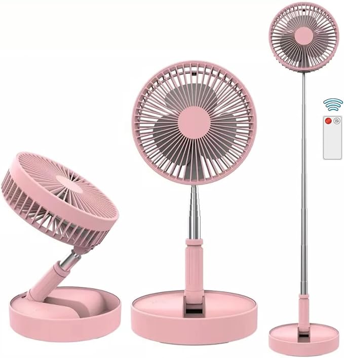 persepolis 便携式立式风扇伸缩式可折叠落地风扇,可调节高度,7200mah