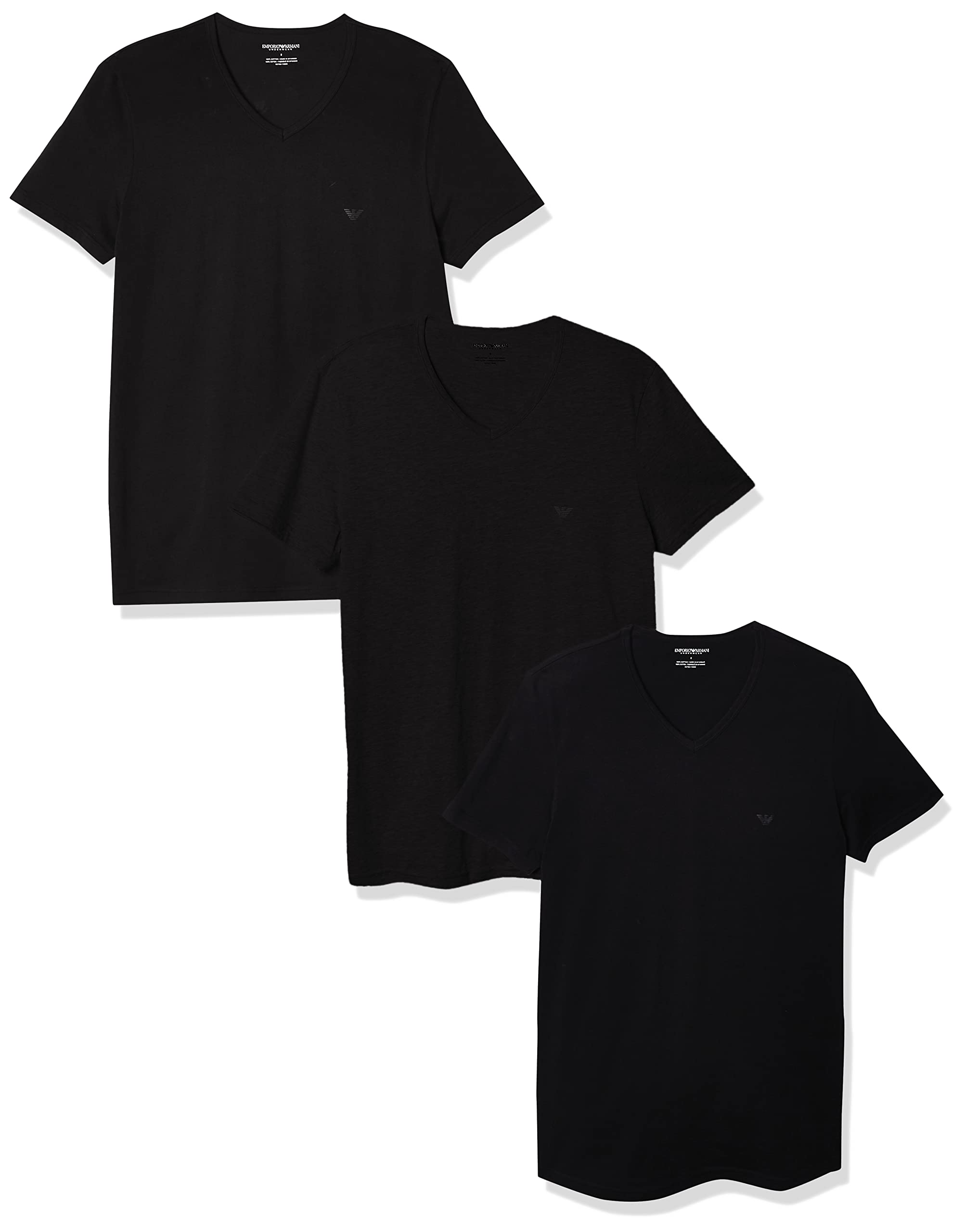 EMPORIO ARMANI Men's regular version V-neck base shirt 3 pieces