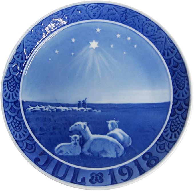 royal copenhagen 中盘子 蓝色 15cm 1918年