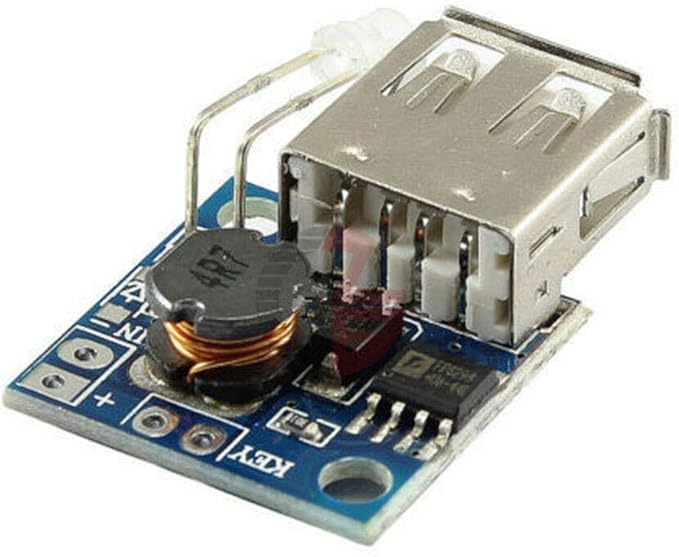 mini dc-dc 3v 至 5v boost 3a 阶梯电源模块带电池指示灯