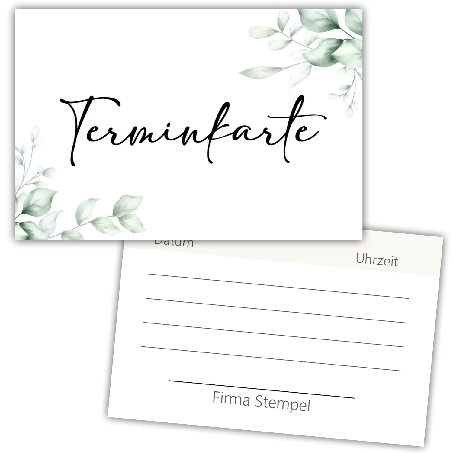 Eummel 50 beautiful schedule cards, minimalist design Nail Studio Hairdresser Massage Date Cosmetic Physics * Manicure pedicure