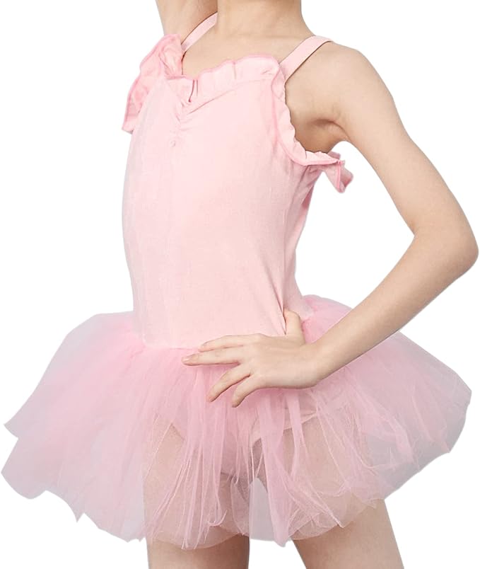 dance leotard 女童芭蕾舞短裙吊带背心芭蕾舞短裙蓬松舞蹈服