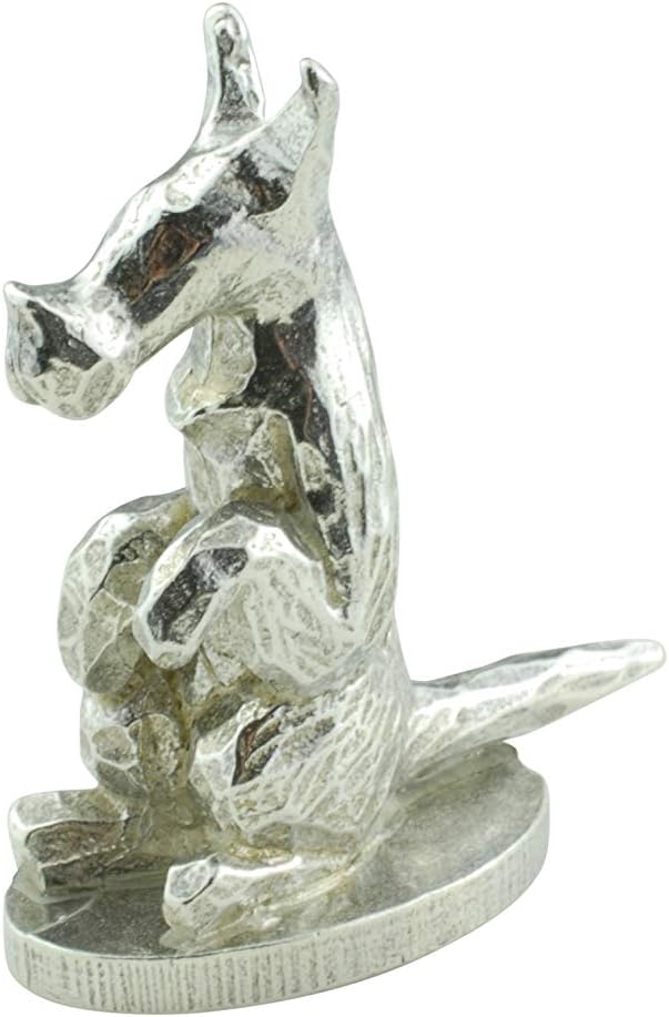 memorial bereavement 德国牧羊犬装饰品 - 金属狗雕塑 (dar-dog06)