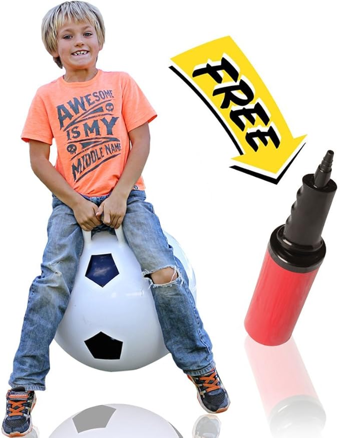 waliki toys hopper ball 适合 3-6 岁儿童(嬉皮球球,跳跃球,带手柄的