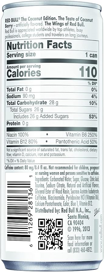 Red Bull 能量饮料8 4 Fl Oz 24 Count 亚马逊中国 食品