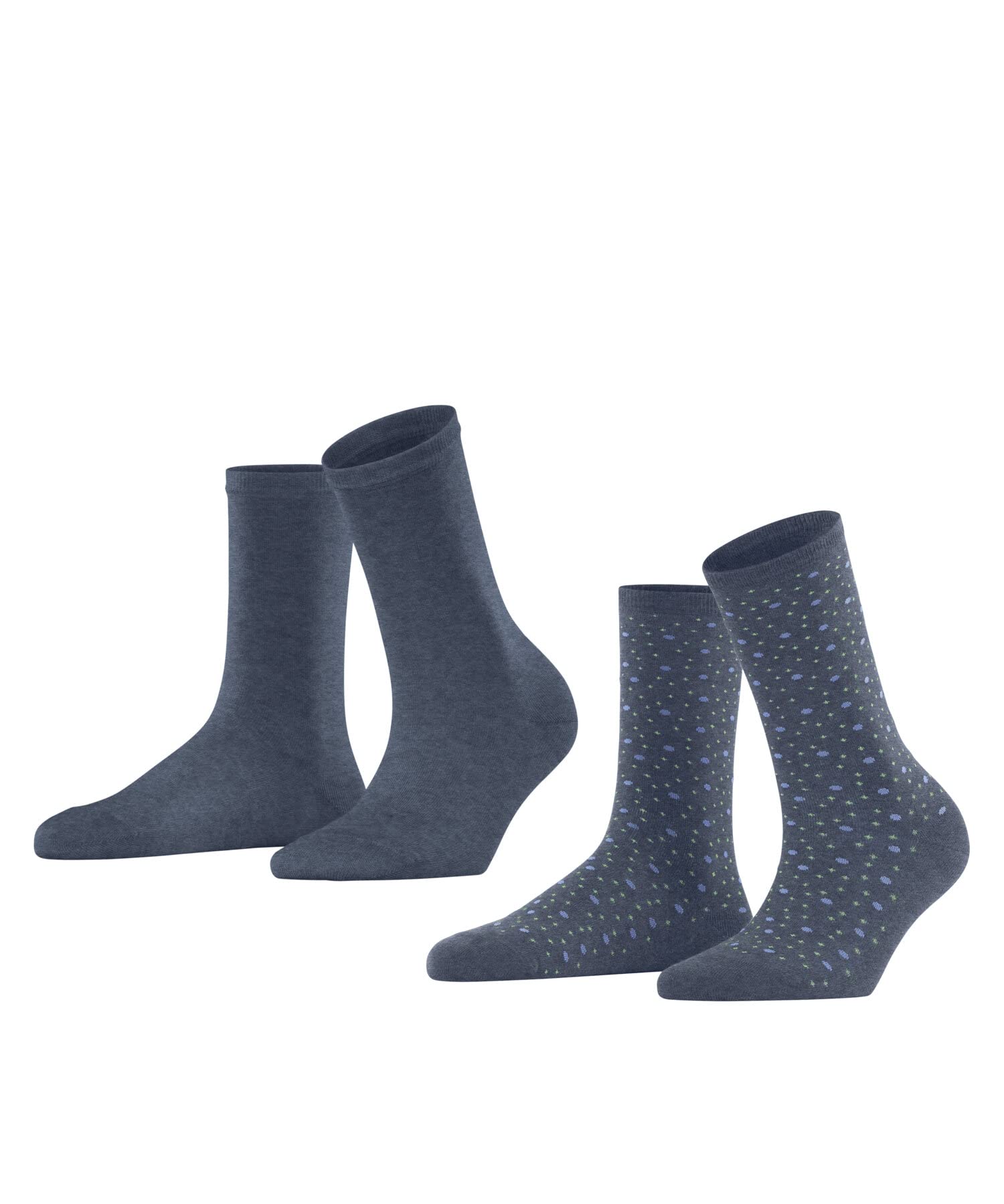 Esprit Ladies Playful Dot Piece Sock Sustainable * Cotton black Blue multi-color enhanced ladies sock with pattern breathable sustainable polka dot multi-piece double