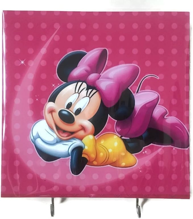 agility 浴室墙面挂钩帽袋 钥匙粘合木 2 钩 复古粉红色米妮照片