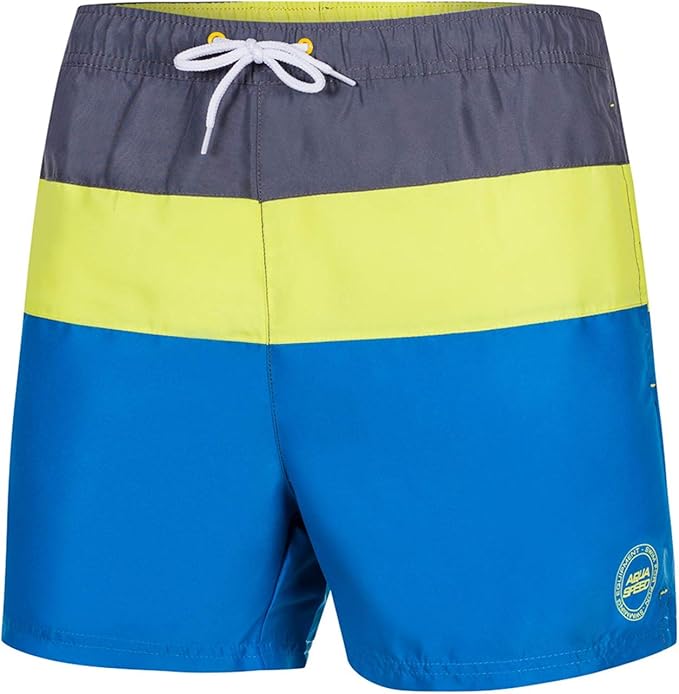 aquaspeed 男士游泳短裤 - 时尚舒适 - 带后袋- 非常适合游泳池 或