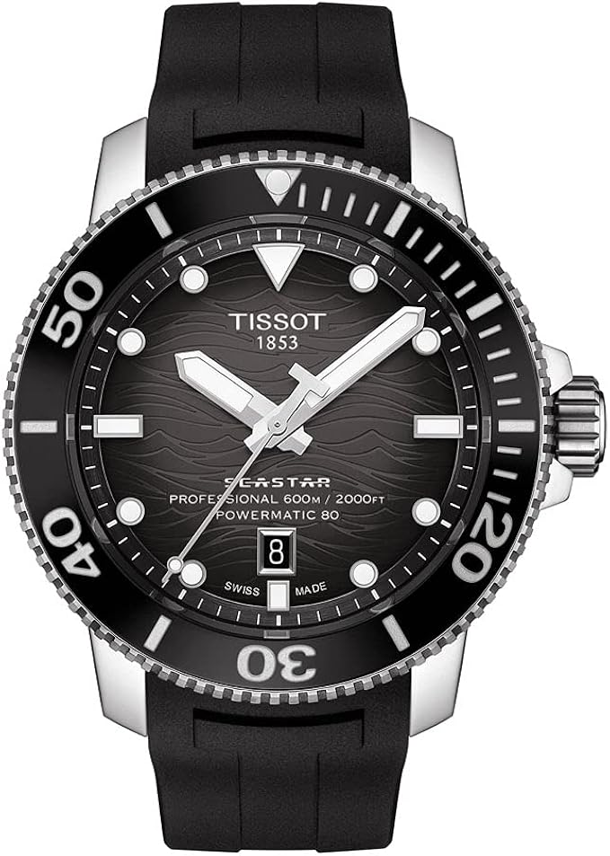 tissot 天梭 腕表 男士 tissot 西斯特 2000 专业 灰色表盘 橡胶表带