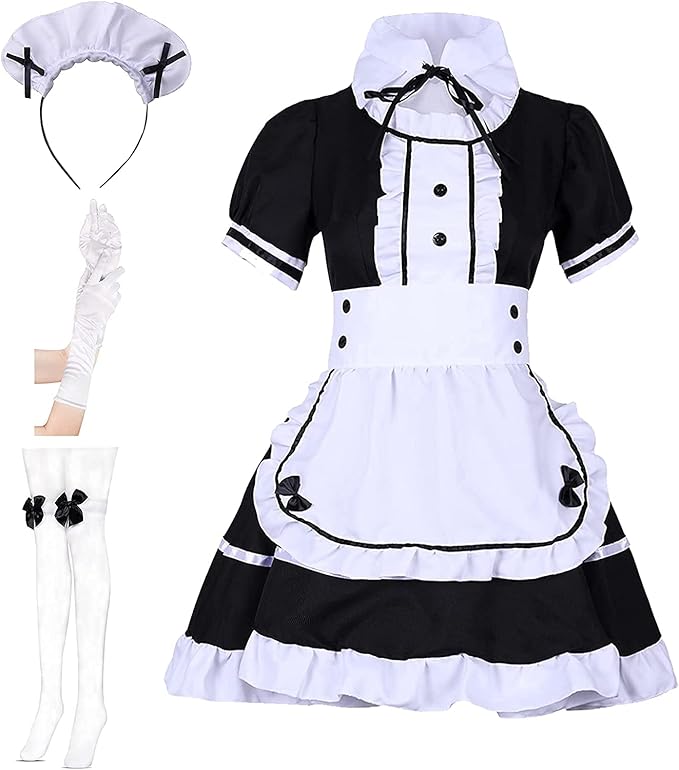 geek lighting 女式法国女仆服装奴隶公主角色扮演服装制服俱乐部服装