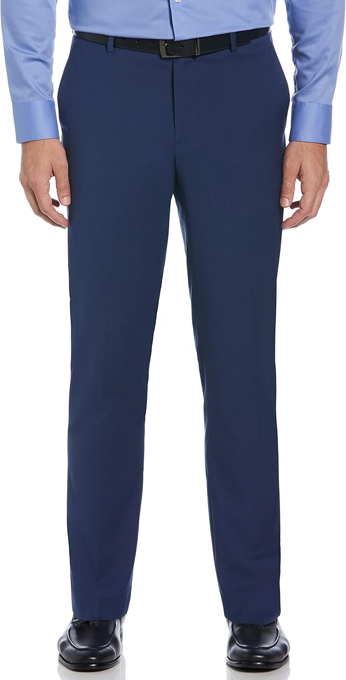 perry ellis 男式修身纯色西裤