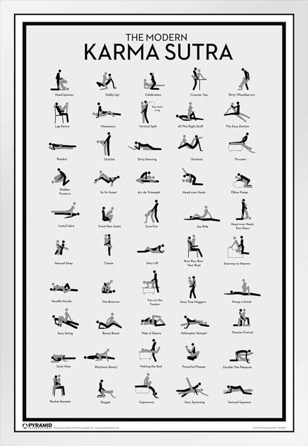 pyramid america modern karma sutra 图表 裱框海报