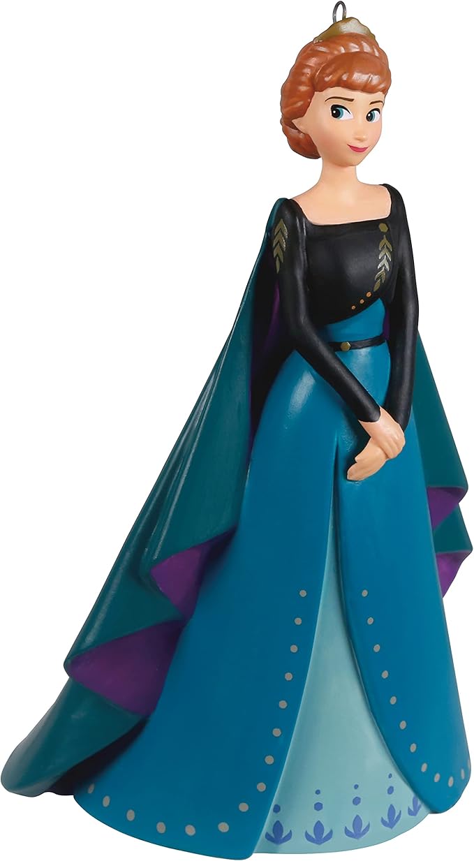 hallmark 纪念品圣诞装饰品 2021,disney 冰雪奇缘 2 女王安娜,瓷器