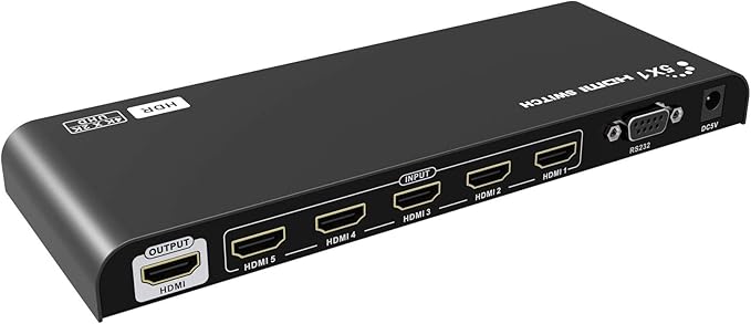 techly switch hdmi hdr 5x1 4kx2k 60 兆赫