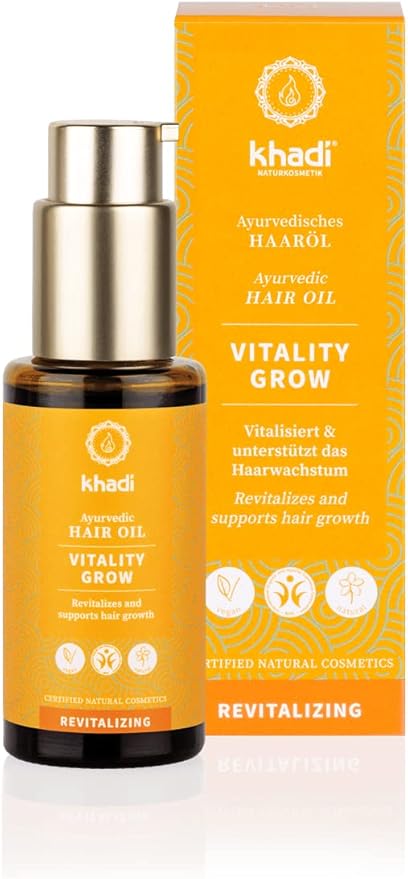khadi 阿育吠陀*油 vitality grow 棕色 50 毫升