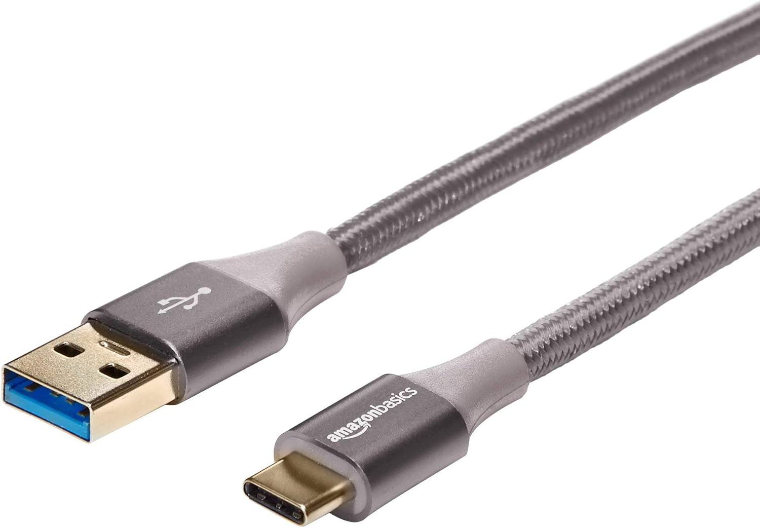 amazonbasics 亚马逊倍思 双编织尼龙 usb c 型转type-a 3.
