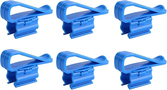 a 6件水族馆塑料软管支架,水族馆水管夹,可调节的水族馆管夹,适用于