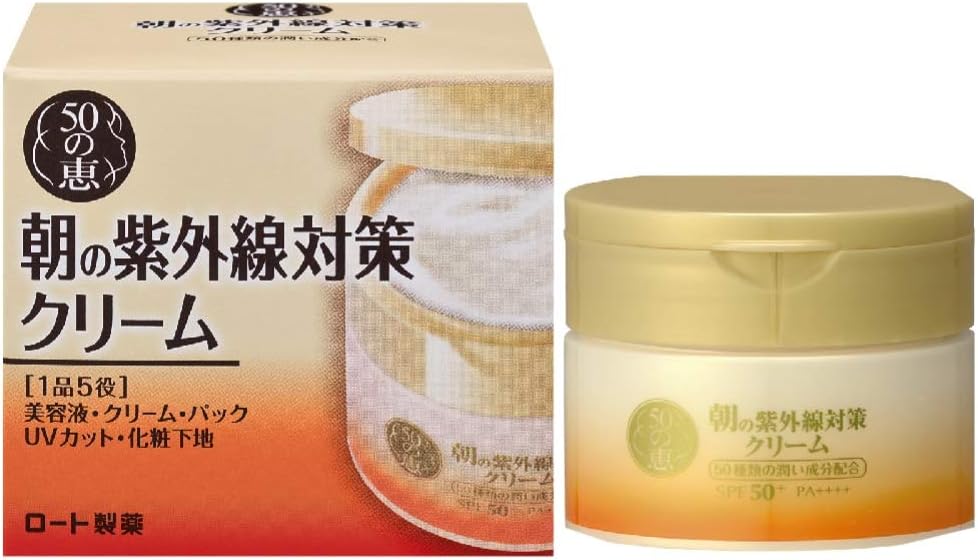 Rohto 乐敦制药50 惠龄护理早餐防紫外线霜含50种营养合一spf50 Pa 90克 亚马逊中国 美容化妆
