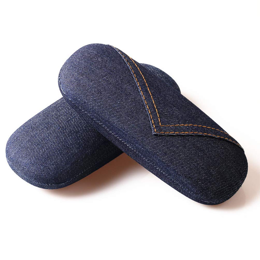 Teensery Classic denim fabric rigid glasses case for standard frame glasses Sunglasses for both men and women