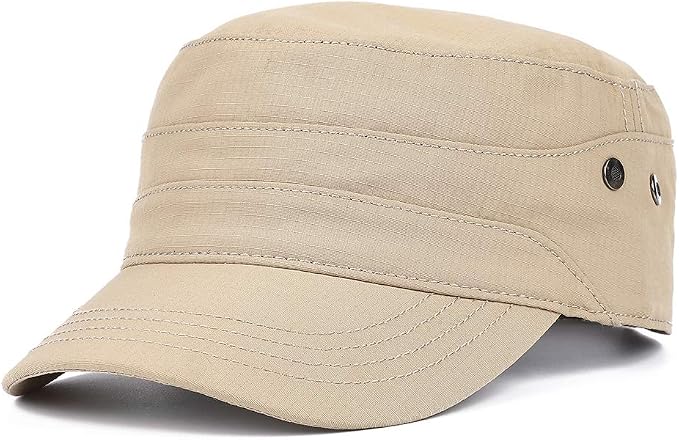 男式速干棒球帽 平顶帽 运动跑步帽 防紫外线户外帽dfh290 Beige One Size 亚马逊中国 服饰箱包