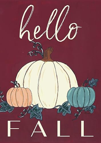 toland 1112525 hello fall gourds 12.5 x 18 英寸(约 31.8 x 45.