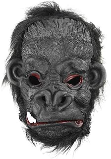 ruixia 万圣节服装毛茸茸的全脸角色扮演乳胶狼人面具狂欢节复活节