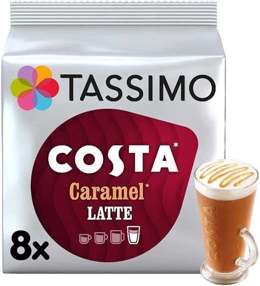 Tassimo Costa 焦糖拿铁咖啡胶囊 5包 共80粒 40份 亚马逊中国 食品