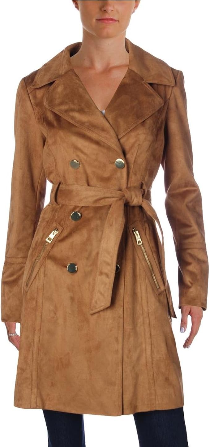 guess 女士仿麂皮风衣