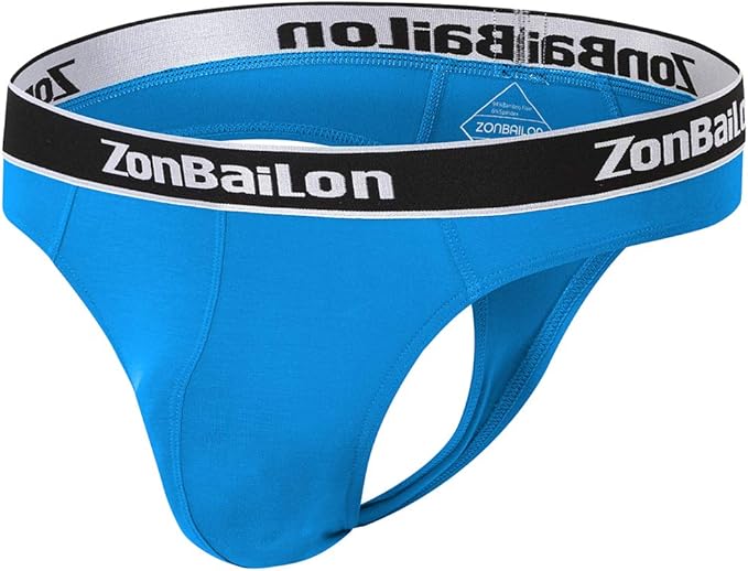 zonbailon 男士性感丁字裤内裤男式低腰凸起增强袋弹性 g 弦热男士