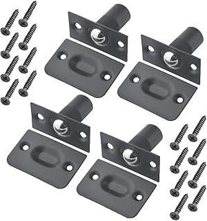 wmycongcong 4 件壁橱门球固定五金件可调节不锈钢铜实心铸柜门球锁