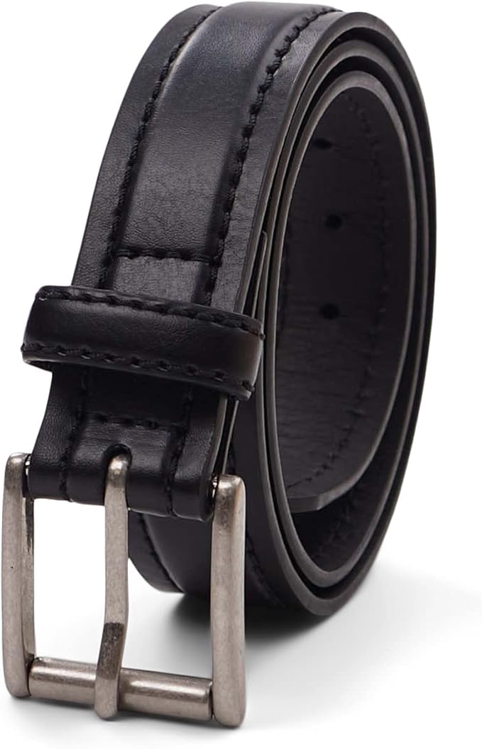 dickies 男孩休闲皮带,带缝线 黑色 medium/26-28 inches : 亚马逊