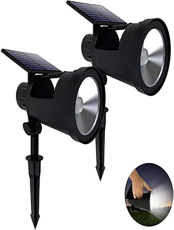 westinghouse 太阳能聚光灯(便携式手电筒和聚光灯 2 只装)