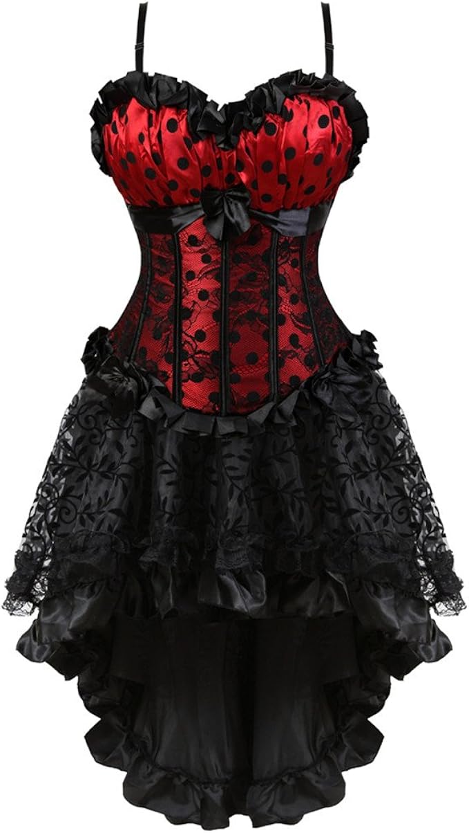 kranchungel 蒸汽朋克紧身胸衣裙文艺复兴时期紧身胸衣连衣裙女式哥特