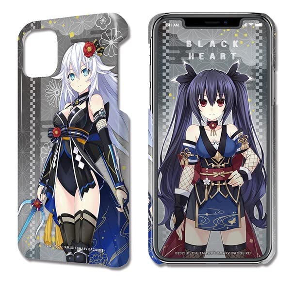 Moriran Ninjninjas vs. Neptune Girls Loud iPhone Case & Protective Pad Dessert Jacket iPhone 12/12 Pro Black Heart DJGA-N012-m02