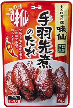 コーミ味仙手羽先煮のたれ280g 6袋 食品 亚马逊中国