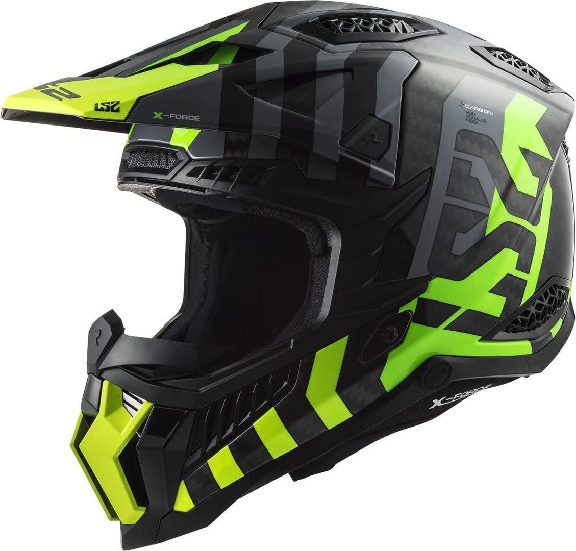 LS2 MX703 X-Force Barrier Carbon Motorcycle Off Road Race Helmet
