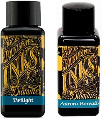 diamine 钢笔墨水 30ml - 2 x 瓶 - 暮光之城 & 北极光