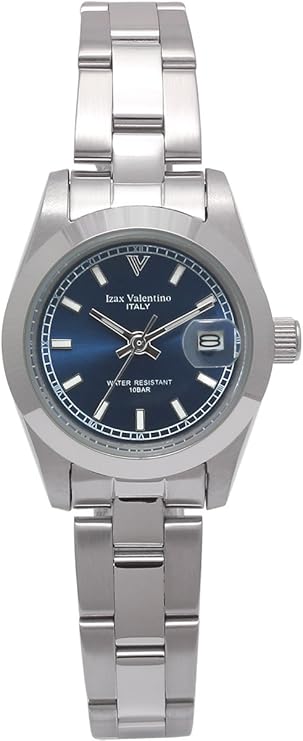 [izax valentino] 腕表 全不锈钢 条形刻度 蓝色 ivl-250-3 女士