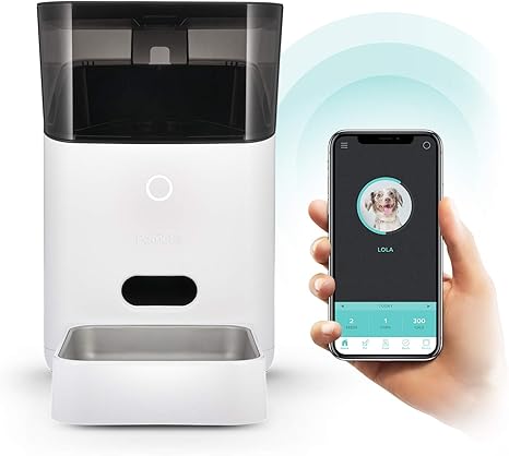Petnet Smartfeeder 二代 自动wi Fi 宠物喂食器个性化部分猫狗 Android Ios Works Amazon Alexa 白色 亚马逊中国 宠物用品