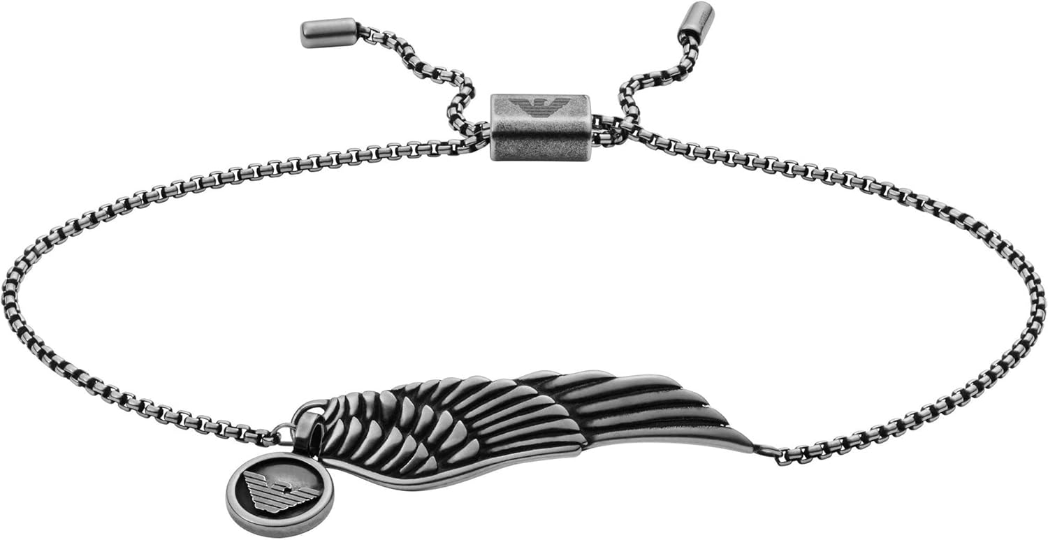 emporio armani 男士手镯,不锈钢,灰色,egs2809060 : 亚马逊中国